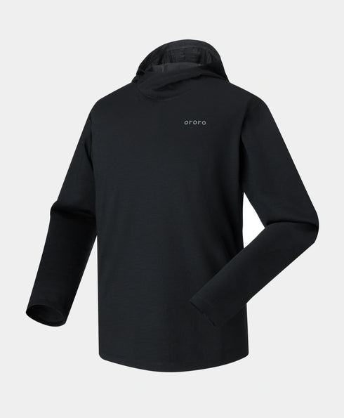 Aoraki Unisex Merino Wool Blend Baselayer - Black view 1