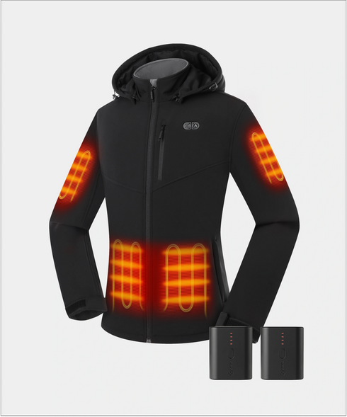 Bundle Deal - Women's Heated Dual Control Jacket (Pocket Heating) & Extra Mini 5K Battery view 1