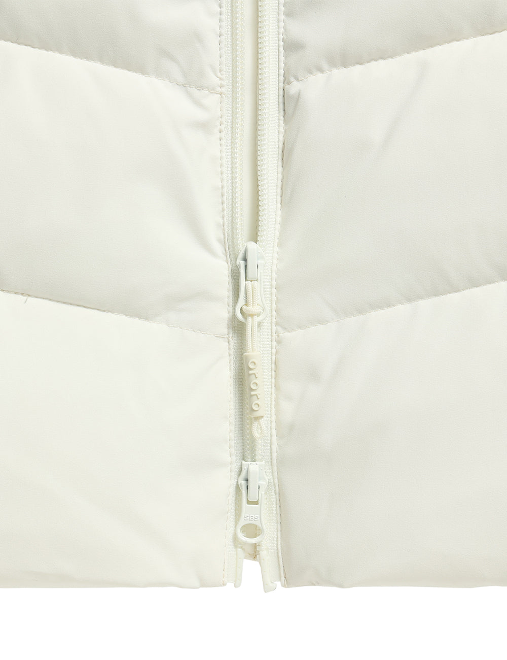 Durable Two-Way Zipper - Milk White