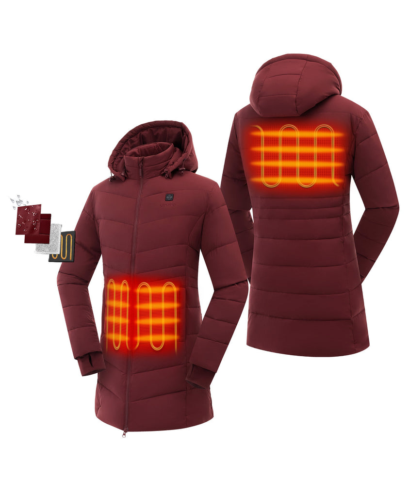 Women's Heated Puffer Parka Jacket | THERMOLITE® Insulated | ORORO