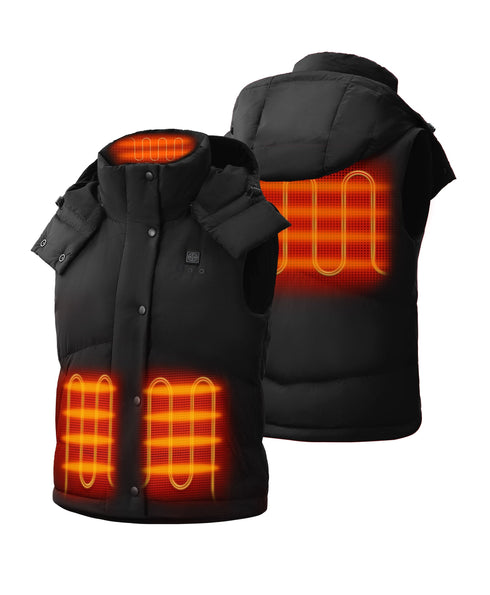 Four Heating Zones: collar, left & right hand pockets, upper back view 1