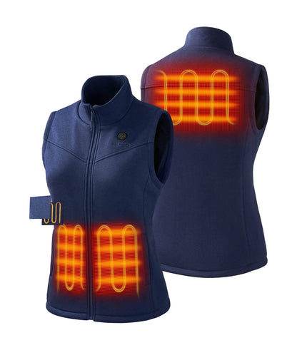 3 Heating Zones: Left & Right Hand Pockets, Upper Back