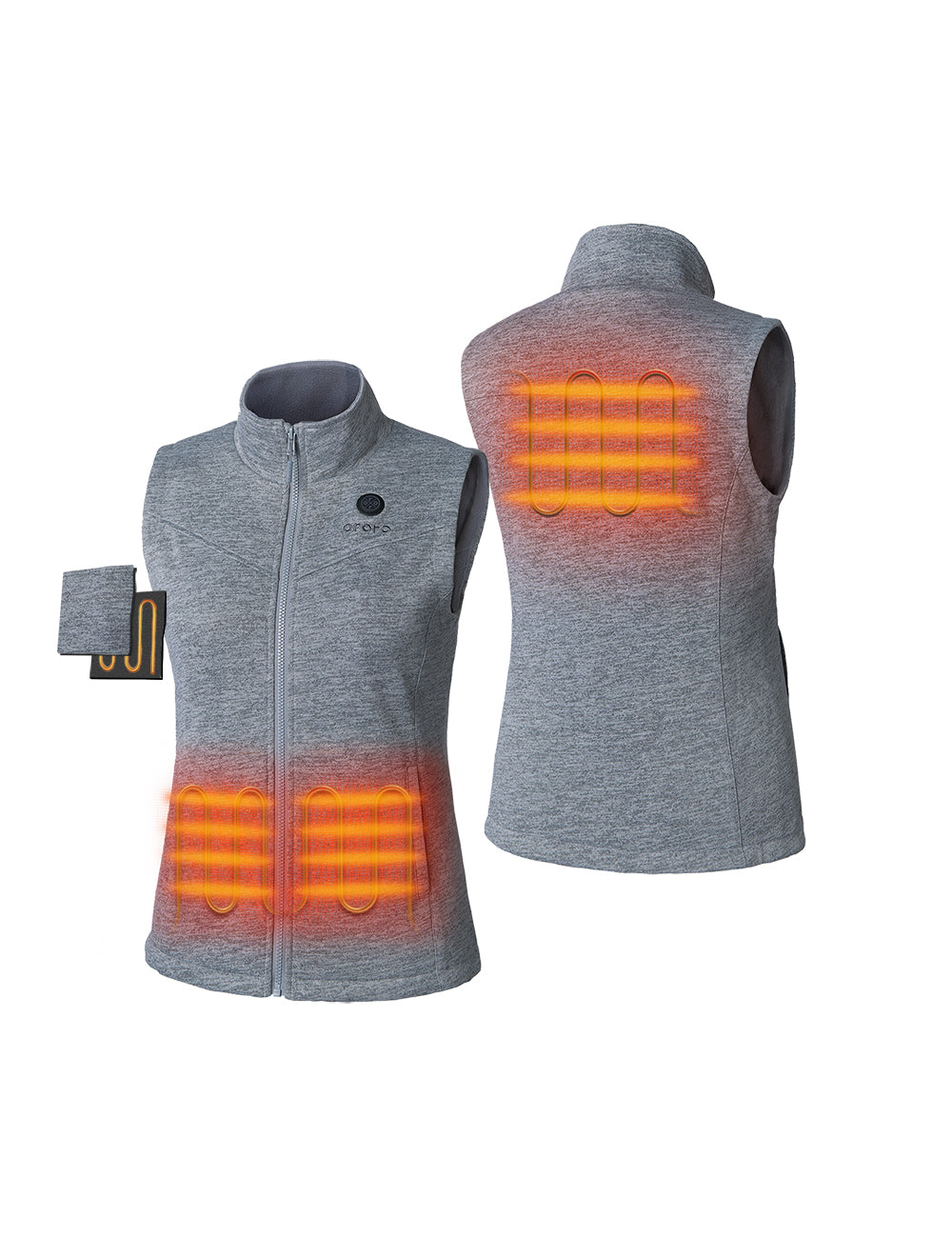 (Open-box) Women's Heated Fleece Vest (Battery Set Not Included)