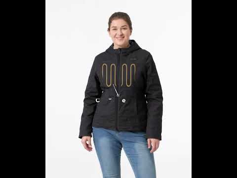 Heated Canvas Jacket Women s Jacket ororo