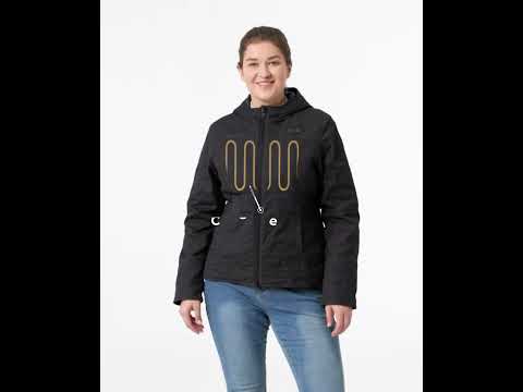 ororo Cheyenne Women's 5-Zone Dual-Control Heated Canvas Jacket