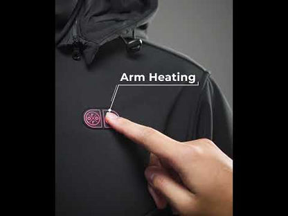 Men's Heated Dual Control Jacket with 5 Heating Zones (Chest Heating)