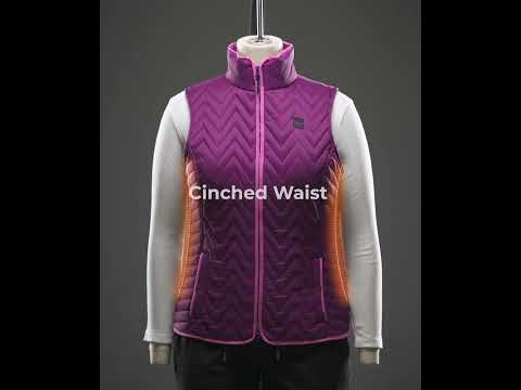 V.DE online Vinster Colorful Chevron Quilted Vest