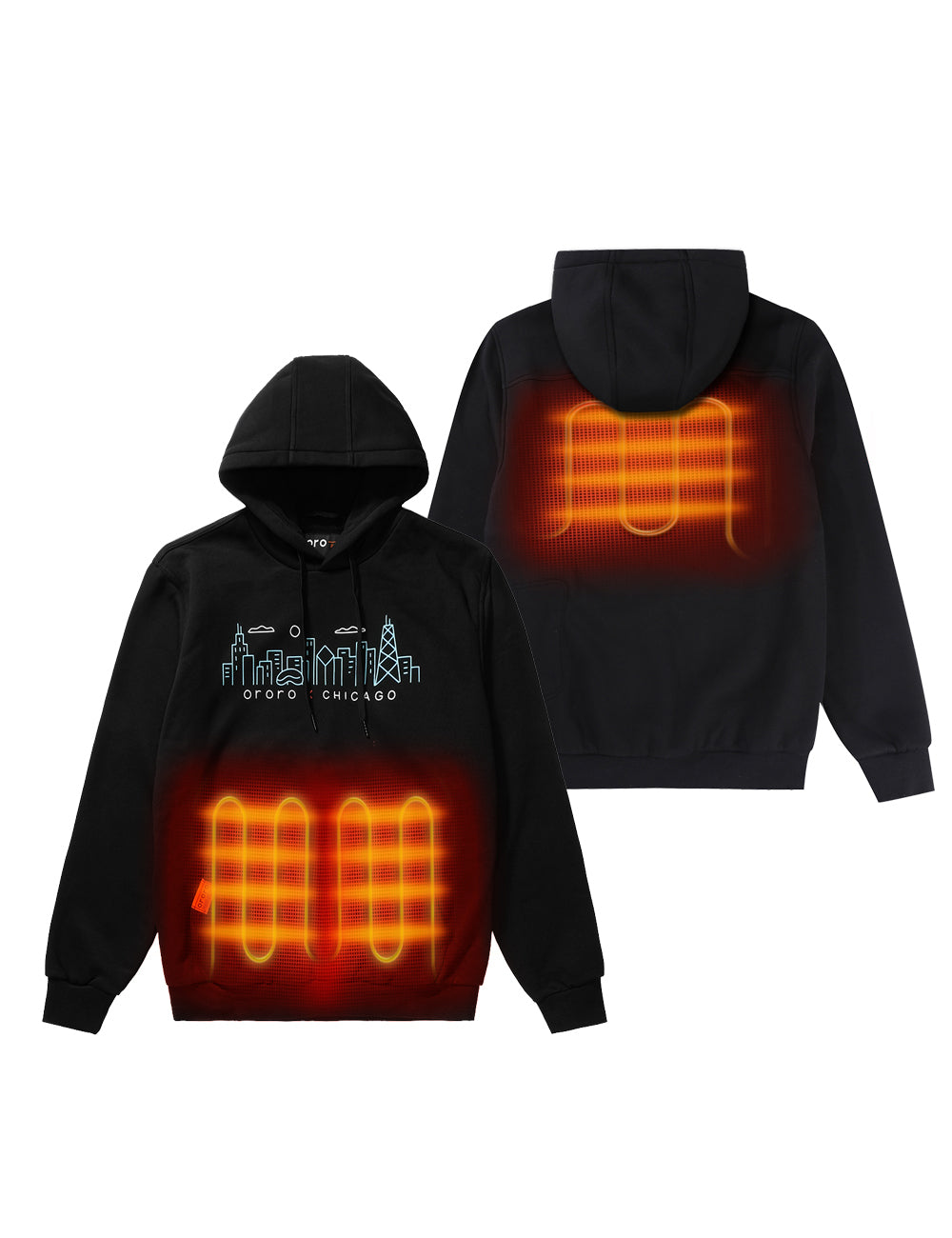 Final Sale Heated Pullover Hoodie Chicago Edition Apparel Only Red S