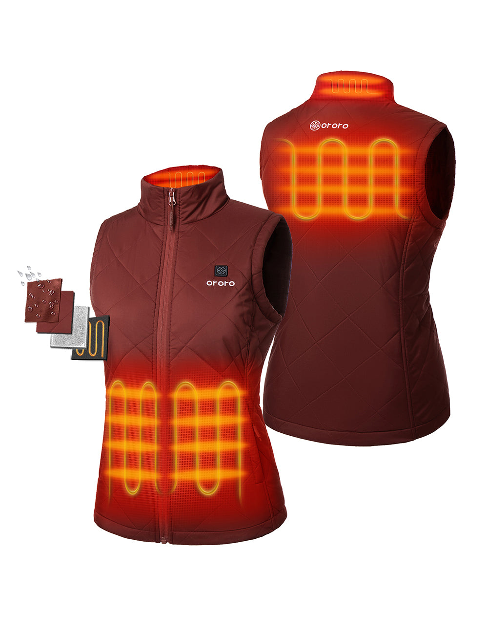 ororo Women s Lightweight Quilted Heated Vest