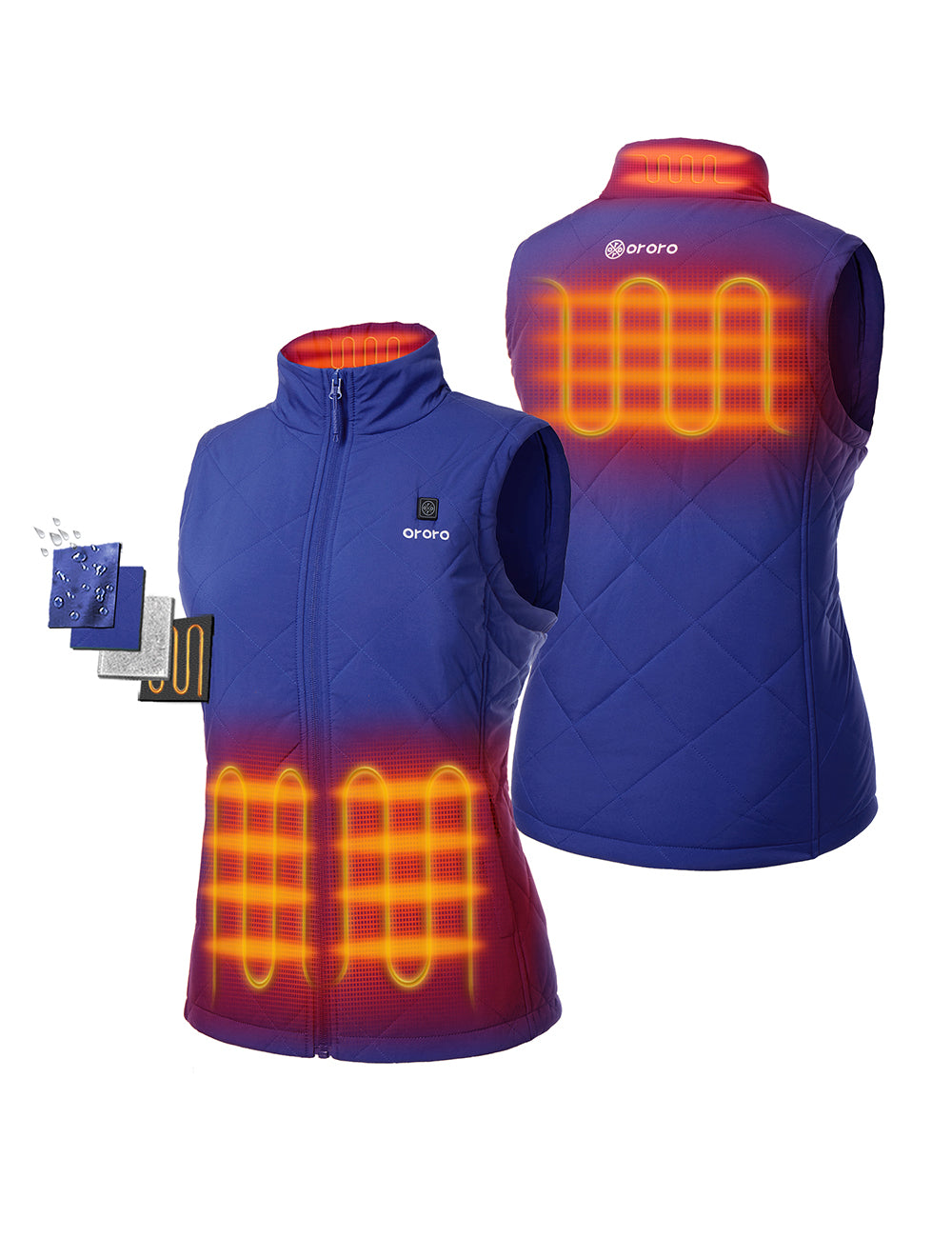 Ororo Women's Lightweight Heated Vest with Battery on sale Pack