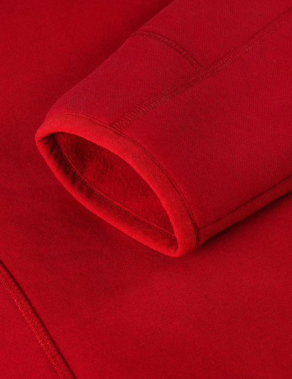 Men's Heated Full-Zip Fleece Jacket - Red