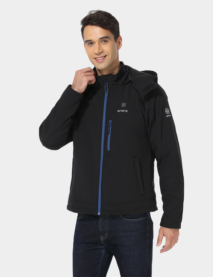 Men's Classic Heated Jacket - Black & Blue (Battery Not Included)