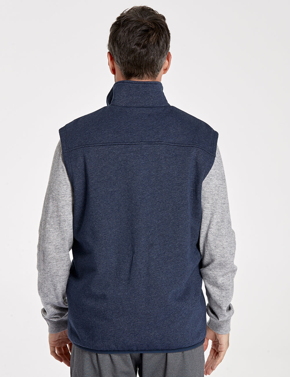 (Open-box) Men's Heated Fleece Vest - Blue