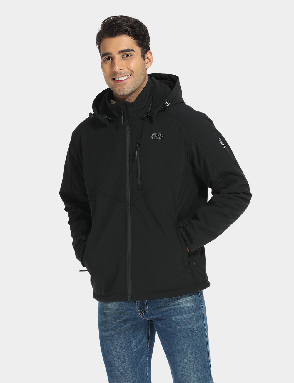 Men s ororo 5 Zone Softshell Jacket Large Black