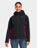 (Open-box) Women's Heated Jacket - Purple & Black