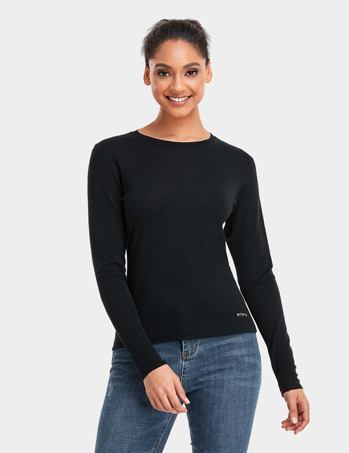 Women's Merino Wool Crew Base Layer ,view 1