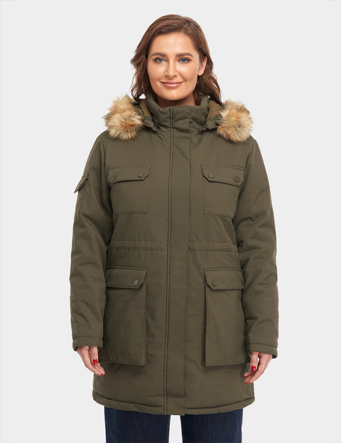 (Open-box) Women's Heated Thermolite® Parka - Olive view 2