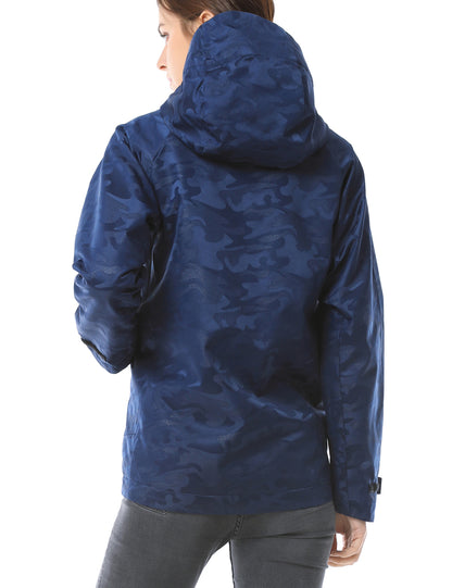 Women Camo Heated Jacket - Navy (Discontinued) - ORORO