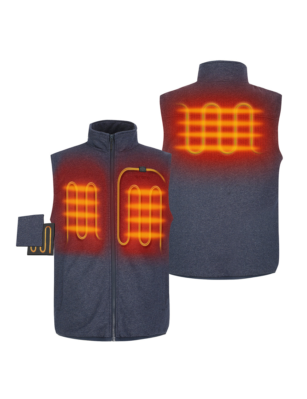 Left & Right Chest and Upper-Back Heating