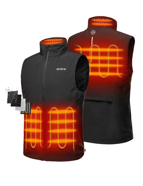 Four Heating Zones: left & right pocket, collar, upper back ,view 2