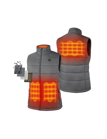 Left & Right Pocket, Collar, and Upper Back Heating