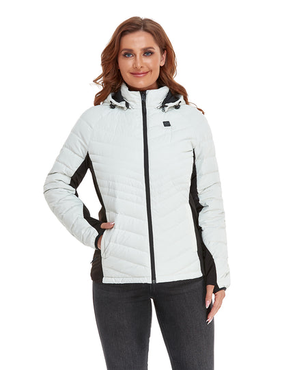 (Open-box) Women's Heated Down Jacket - White