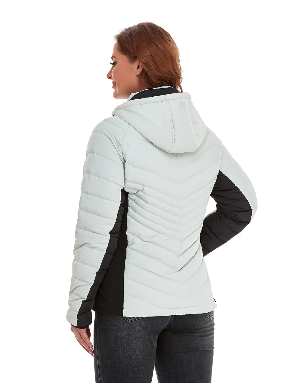 (Open-box) Women's Heated Down Jacket - White