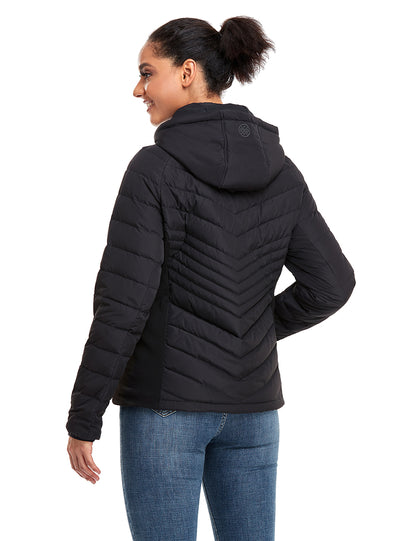 (Open-box) Women's Heated Down Jacket - Black